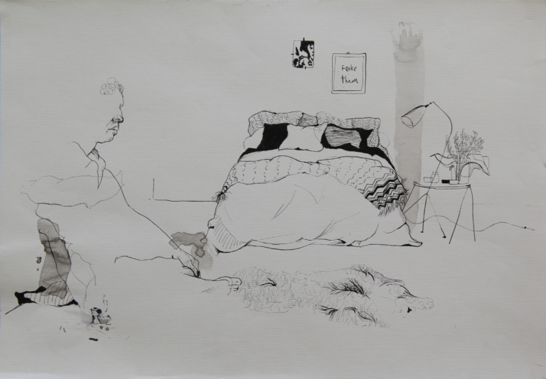 Mix media 
size: 42 x 29