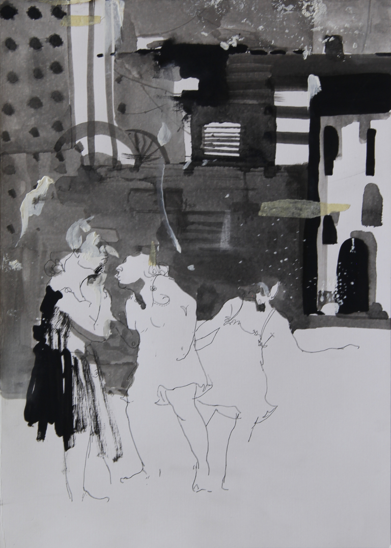 Mix media
 size: 29x21